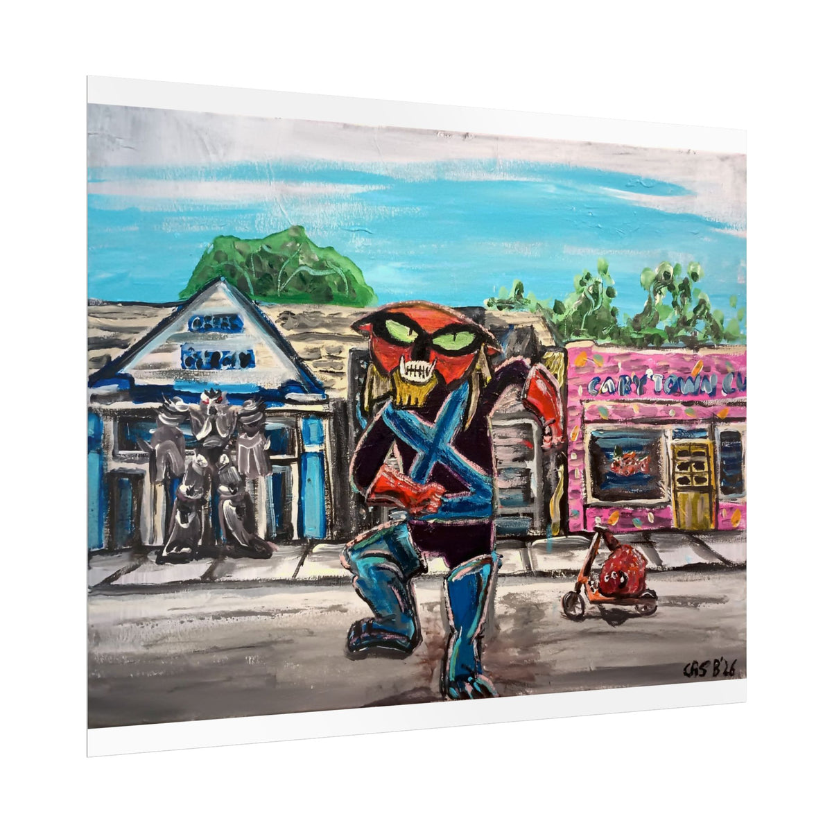 Brak walkin' down Cary St Prints