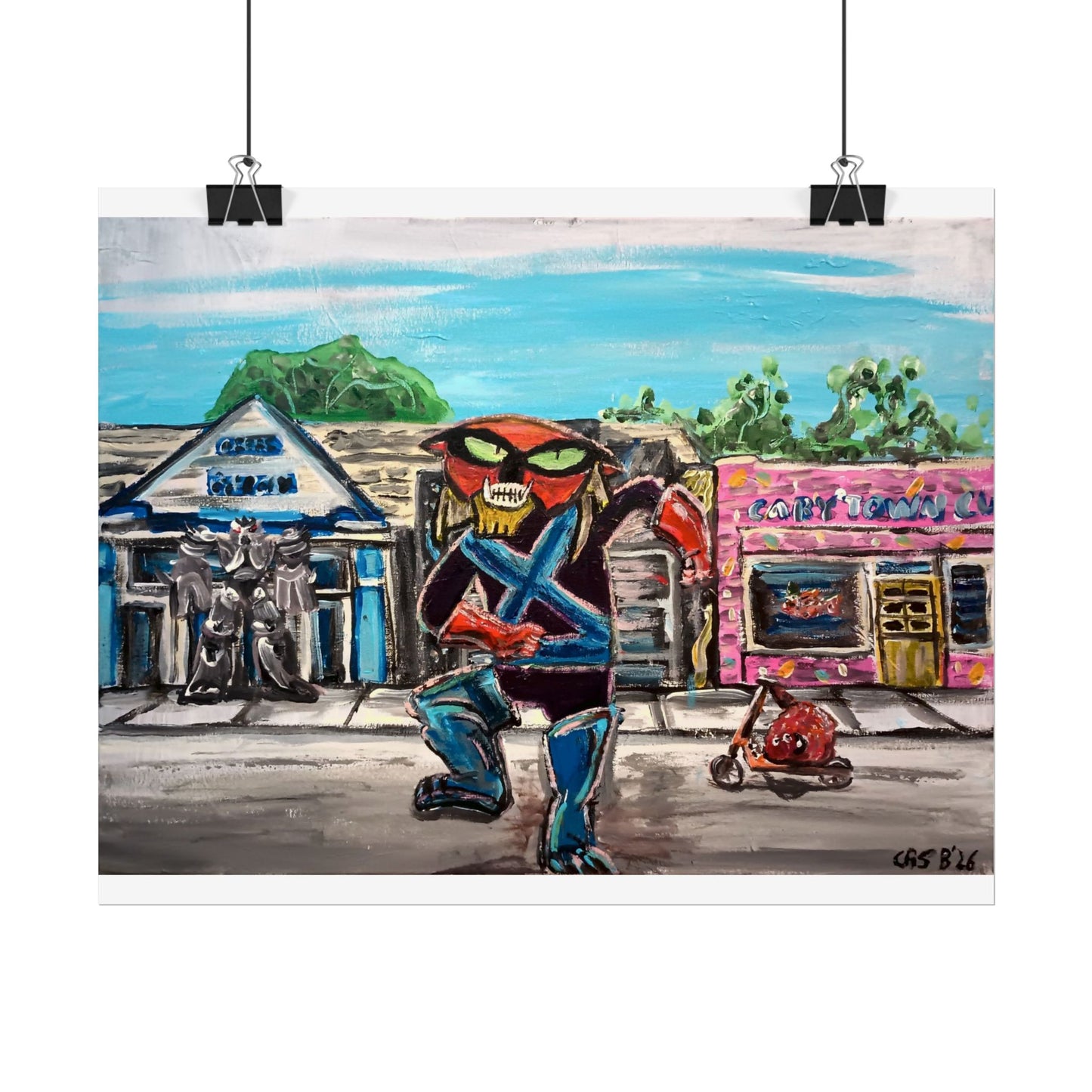 Brak walkin' down Cary St Prints