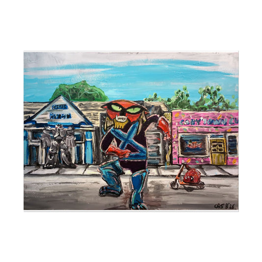 Brak walkin' down Cary St Prints