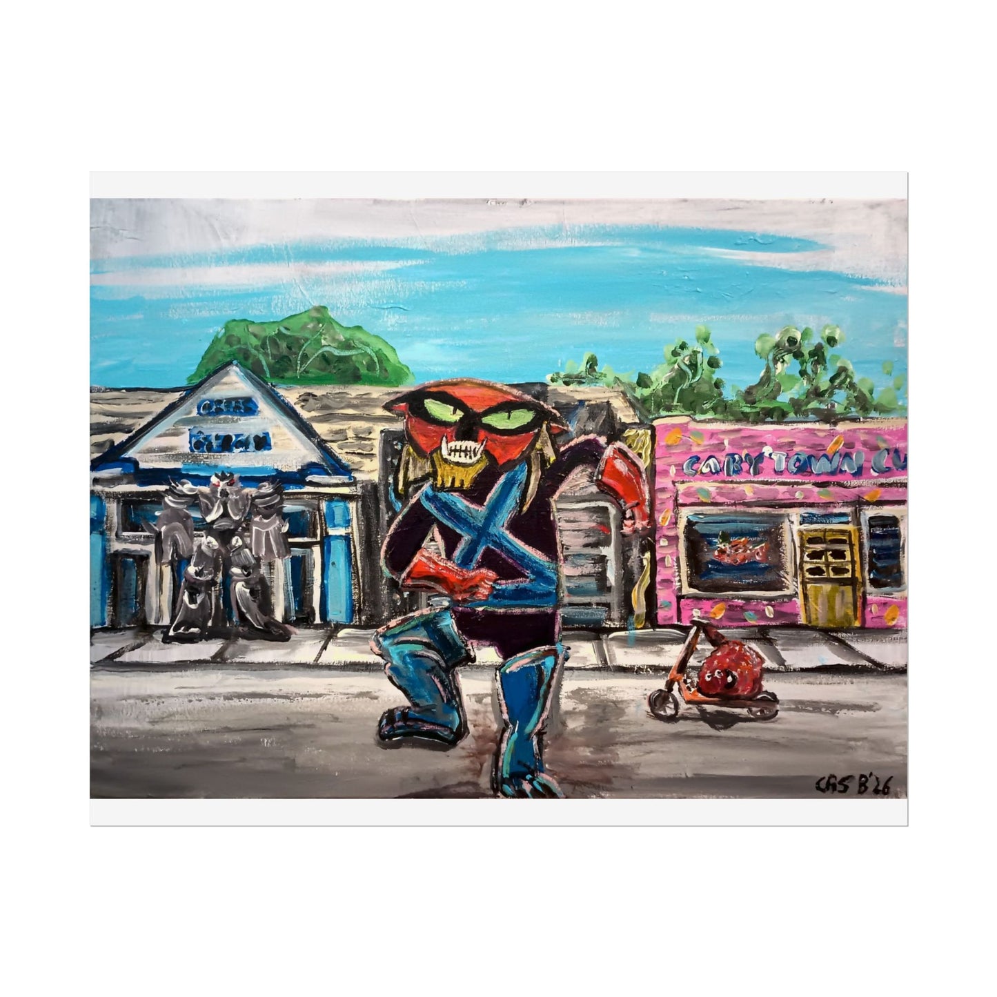 Brak walkin' down Cary St Prints