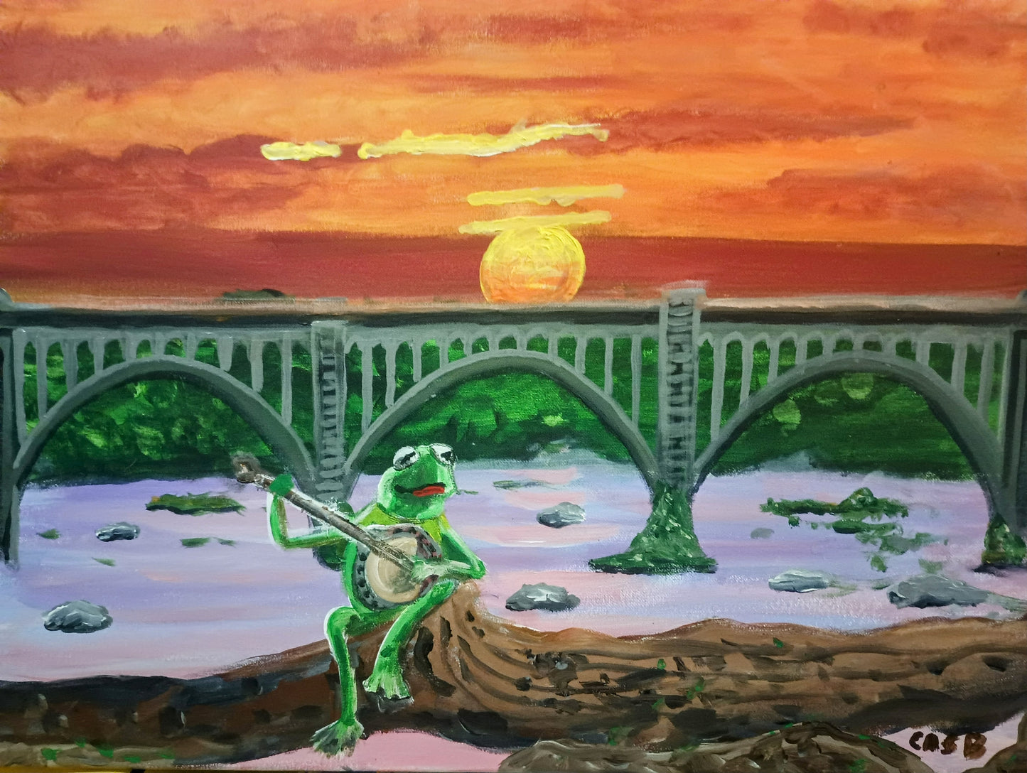 Kermit at the James River Poster