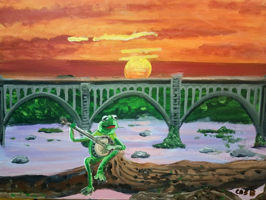 Kermit at the James River Poster