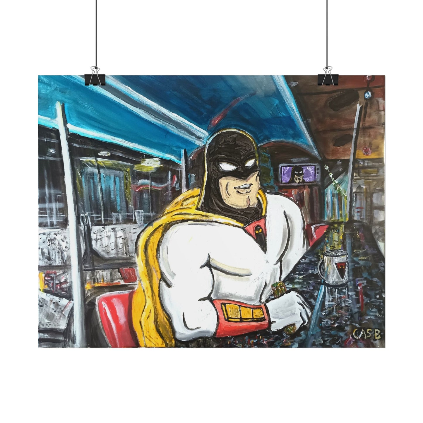 Space Ghost at Galaxy Diner Prints