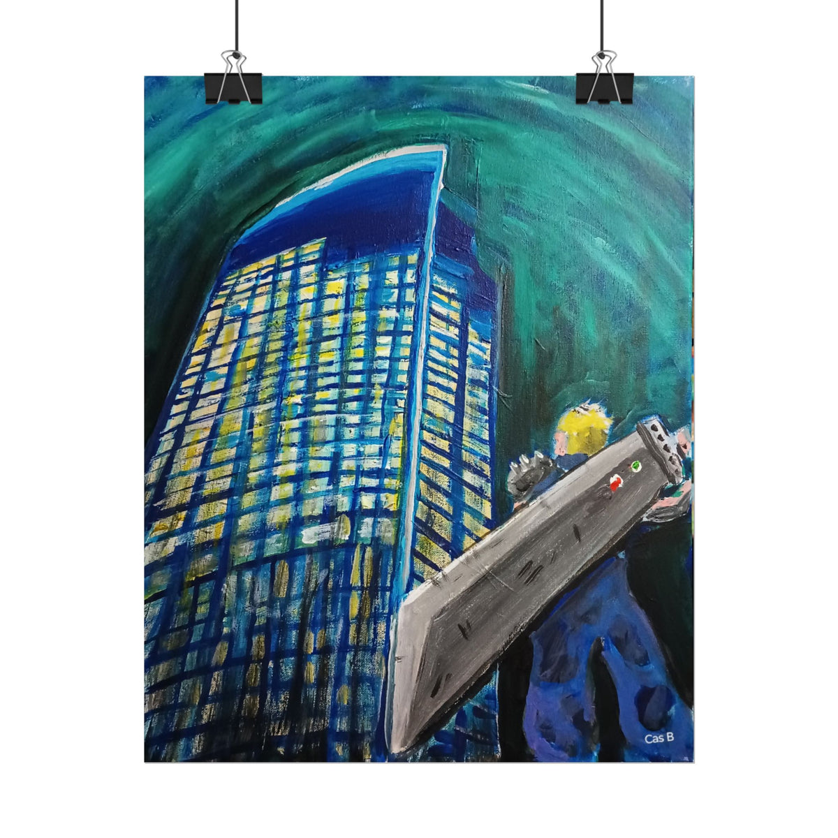 FFVII: RVA, Cloud vs Dominion Energy, Poster Print