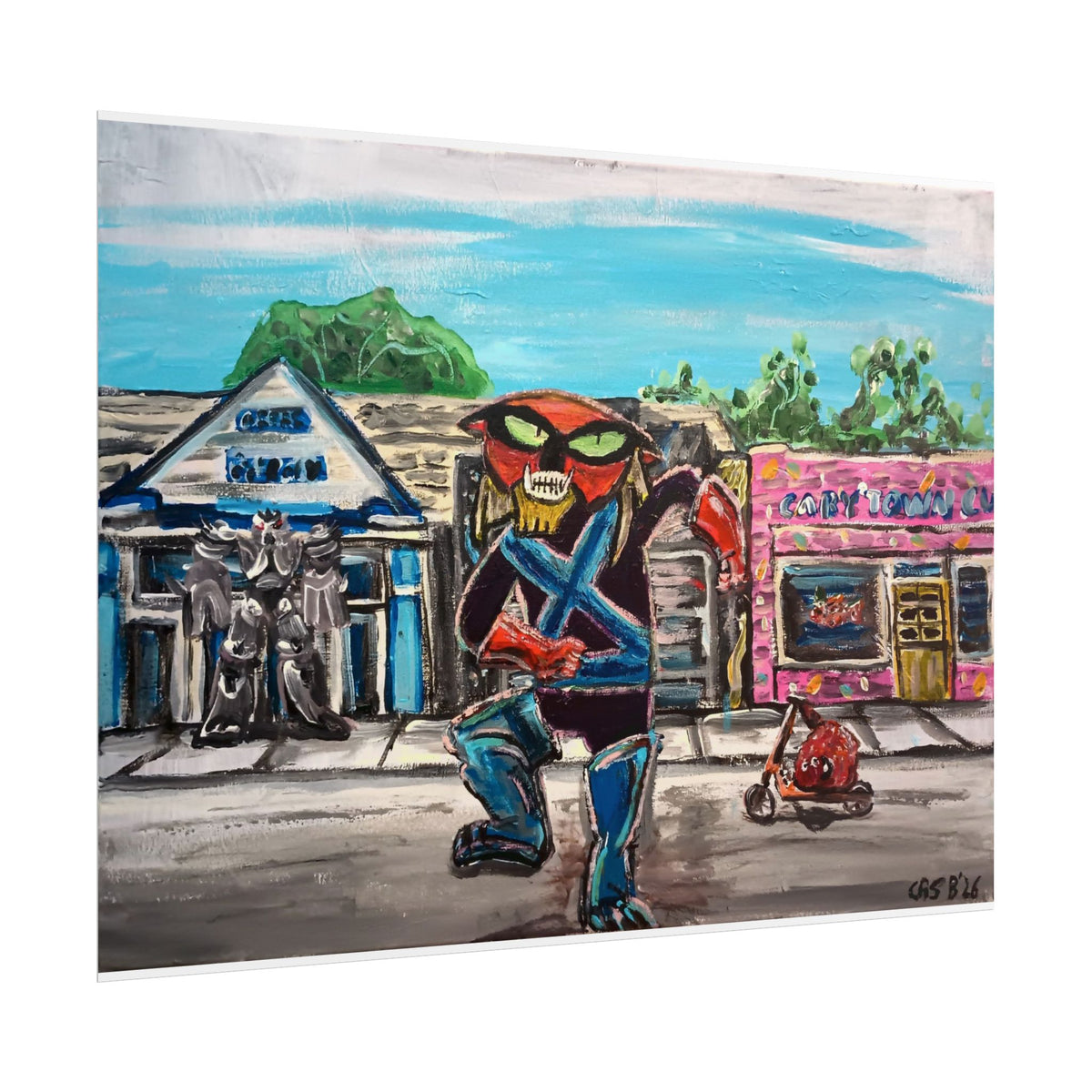 Brak walkin' down Cary St Prints