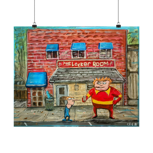 Coach McGuirk and Brendan at the Locker Room in RVA prints