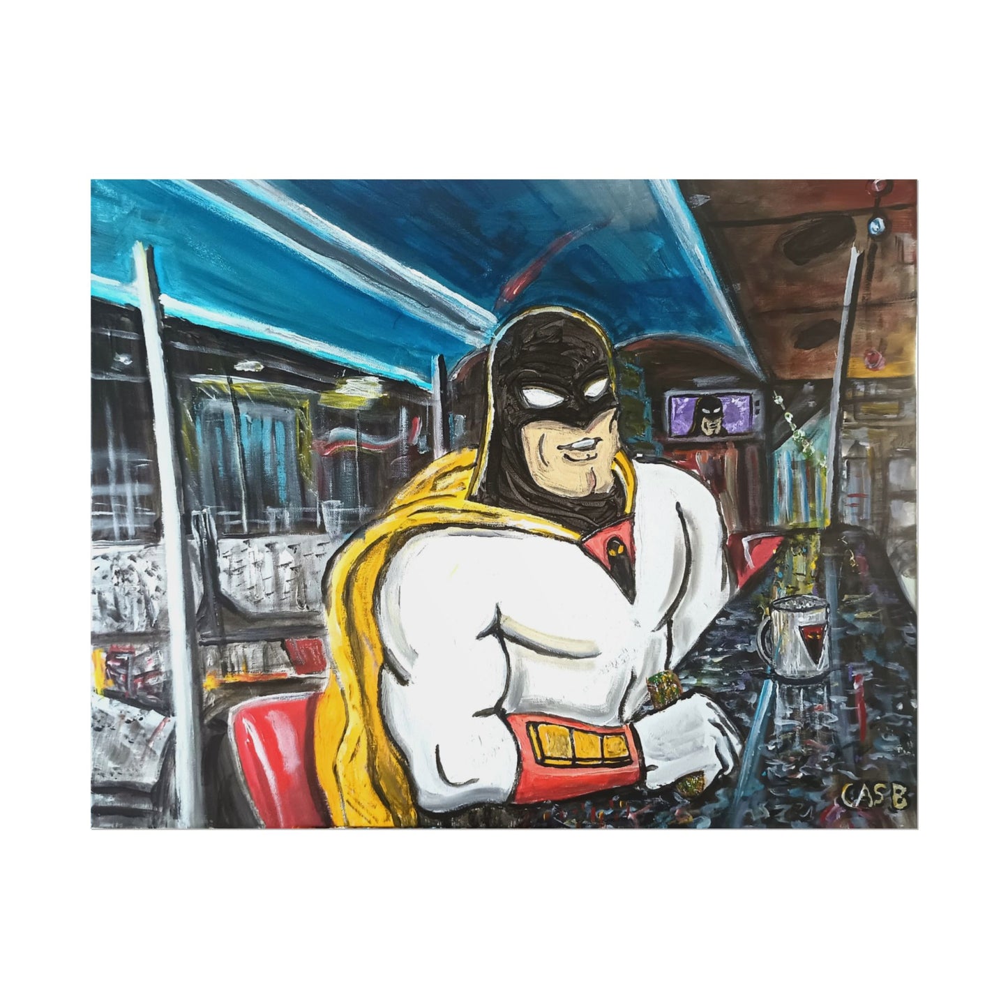 Space Ghost at Galaxy Diner Prints
